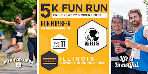 Imagem principal do evento 5k Cider Run x ERIS Brewery + Cider House | 2024 IL Brewery Running Series