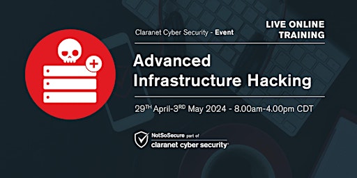 Image principale de Advanced Infrastructure Hacking - Live Online Training