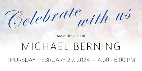 Retirement Celebration for Michael Berning primary image