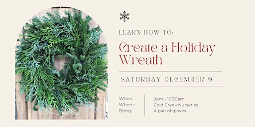 Immagine principale di Holiday Wreath Workshop 