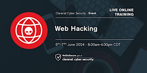 Imagem principal do evento Web Hacking - Live Online Training