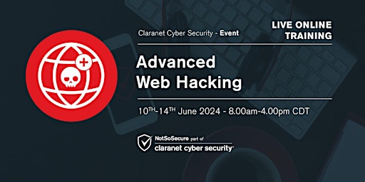 Primaire afbeelding van Advanced Web Hacking - Live Online Training