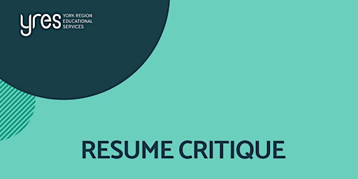 Resume Critique primary image