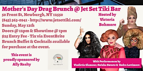 Sunday Drag Brunch at Jet Set Tiki Bar - Mother's Day 2024