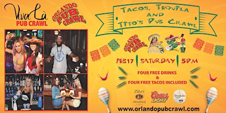 Tacos, Tequila and Titos Pub Crawl primary image