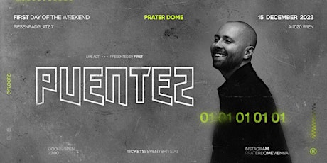 Imagen principal de DAVID PUENTEZ  pres. by F I R S T | Prater DOME