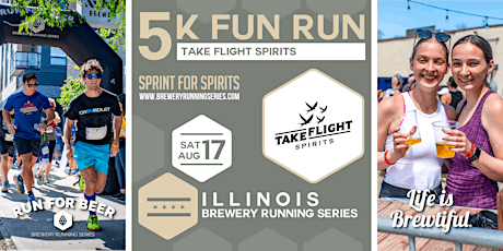 Image principale de 5k Distillery Run x Take Flight Spirits | 2024 IL Brewery Running Series