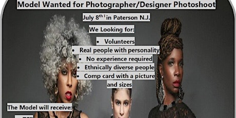 Model Wanted for Media World Magazine Photographer and Noneillah Designer Photoshoot primary image