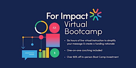 Hauptbild für For Impact Funding Boot Camp: Virtual