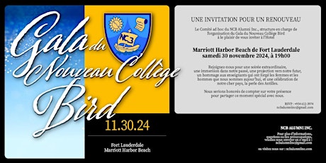 Gala du Nouveau College Bird