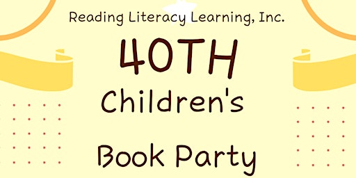 VOLUNTEERING EVENT - 40th Children's Book Party, April 27 at Balboa Park primary image