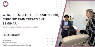 Image principale de What is TMS for Depression, OCD, Chronic Pain Treatment Seminar
