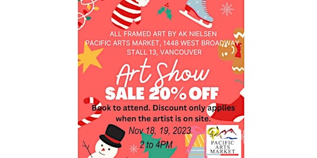 Artist on Site - Pacific Arts Market - Art Sale primary image