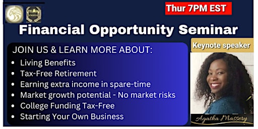 Hauptbild für Financial Opportunity Seminar