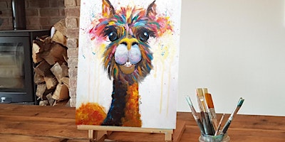 Primaire afbeelding van 'No-drama Llama' painting workshop & Mock/Cocktails @ Masonic Hall, Howden