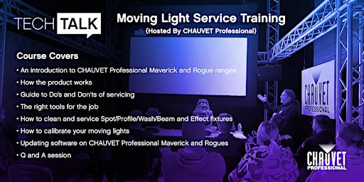 Imagem principal do evento CHAUVET Professional Moving Light Service Training