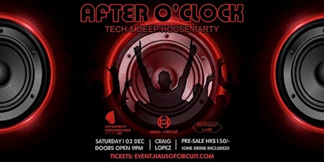 Hauptbild für After O Clock - Tech and Deep House Afterparty