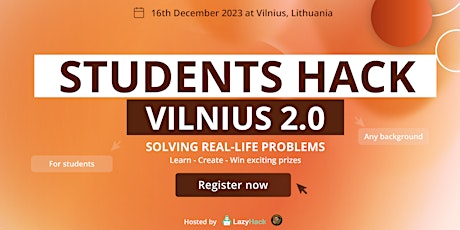 Students Hack Vilnius 2.0 primary image