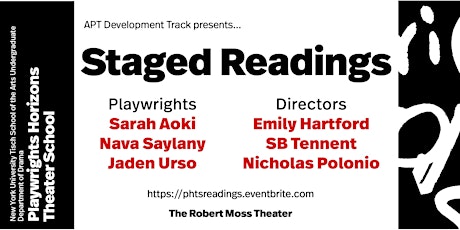 PHTS Staged Readings by APT Development Track primary image
