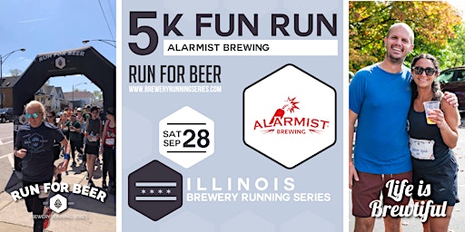 Hauptbild für 5k Beer Run x Alarmist Brewing | 2024 Illinois Brewery Running Series