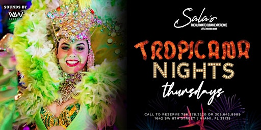 LIVE MUSIC THURSDAY - TROPICANA NIGHTS primary image