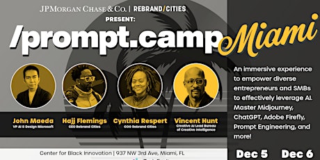 Prompt Camp Miami - Creatively Leveraging AI Tools for Your Biz primary image