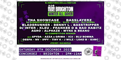 Breakin Science Brighton - Winter All Dayer Poster