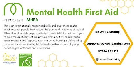 Mental Health First Aid (MHFA) primary image