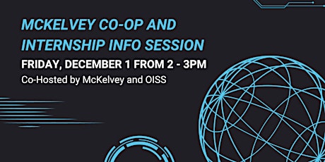 McKelvey Co-Op and Internship Info Session primary image