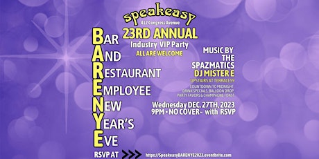 Speakeasy's Renowned B.A.R.E.N.Y.E. Party primary image