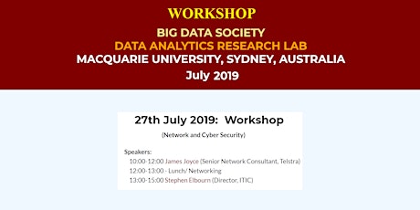 BigDataSociety Workshop: Network and Cyber Security primary image