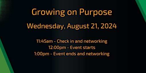 Imagem principal do evento Growing on Purpose