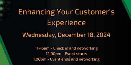 Imagem principal do evento Enhancing Your Customer Experience