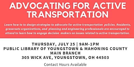 Advocating for Active Transportation Workshop primary image