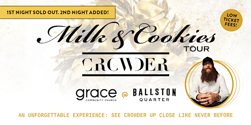 [SOLD OUT] CROWDER - Milk & Cookies Tour primary image