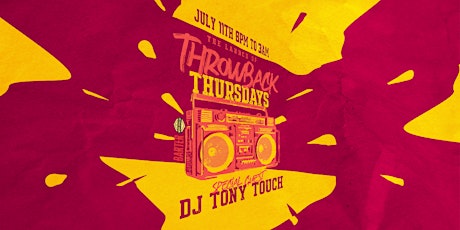 Throwback Thursdays w/ DJ Tony Touch primary image