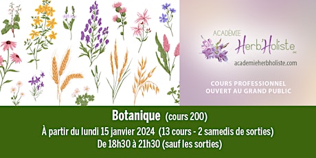 Hauptbild für Botanique (cours 200)