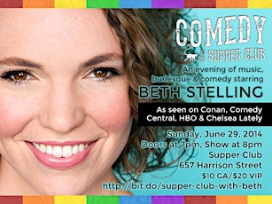 Comedy at The Supper Club with Beth Stelling primary image