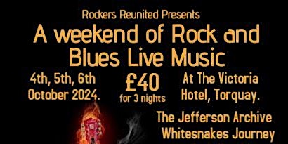 Hauptbild für Rock and Blues Weekend Torquay October 2024