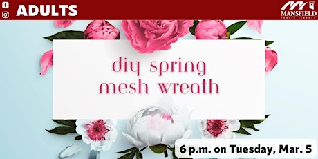 DIY Spring Mesh Wreath primary image