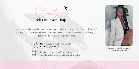 Image principale de Starters  Self Care Workshop