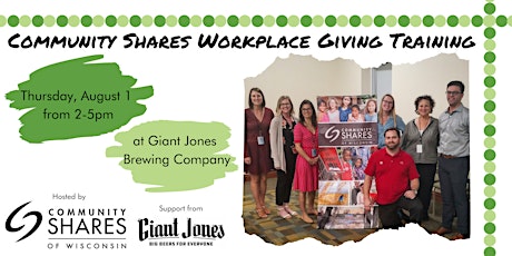 2019 Community Shares of Wisconsin Workplace Giving Training primary image