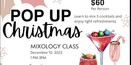 Pop up Christmas Mixology Class primary image