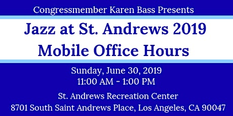 Mobile Office Hours at "Jazz at St. Andrews 2019" primary image