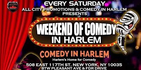 Sunday March 24th, Weekend of Comedy In Harlem @ Comedy In Harlem