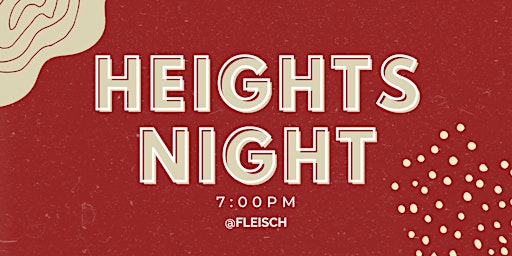 Hauptbild für Heights Night - Community Social Evening