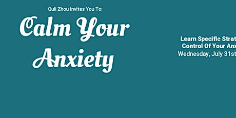 Calm Your Anxiety primary image