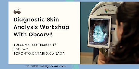 Diagnostic Skin Analysis Workshop with Observ® | TORONTO primary image