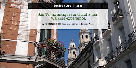 Imagen principal de San Telmo antiques and crafts fair. Walking experience