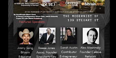 Bitcoin 2019 UnOfficial Afterparty by Crypto PR Lab, AI Venture Amalgamators and Sarah Austin primary image